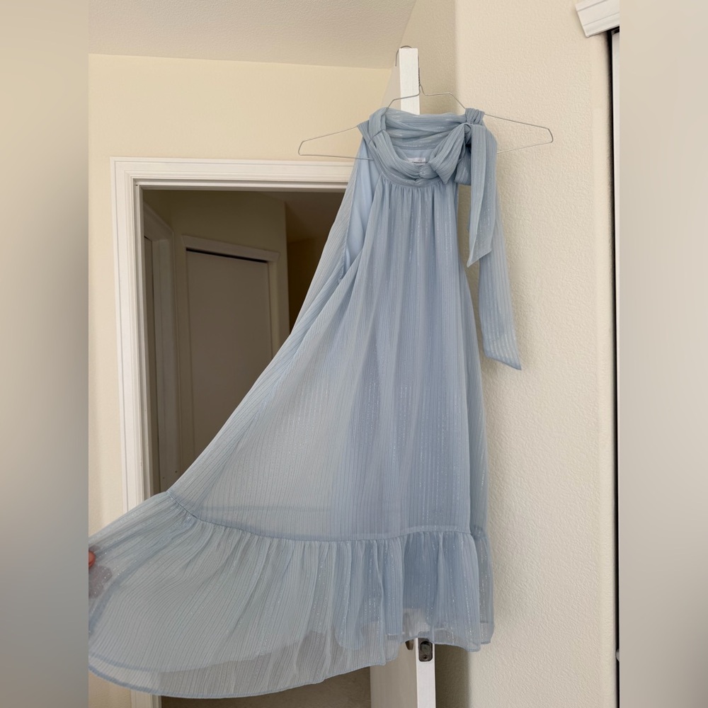 Nordstrom Socialite Neck Tie Halter Minidress NWT. Large - Picture 2 of 11